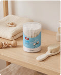 Premium Baby Cotton Swabs (200 PCS) | Soft Cotton Buds with Hygienic Storage Container for Newborns & Babies