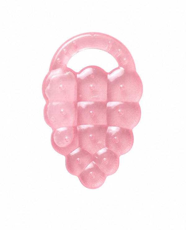 Baby Grape Water-Filled Cooling Teether – BPA-Free Infant Teething Toy (Pink)
