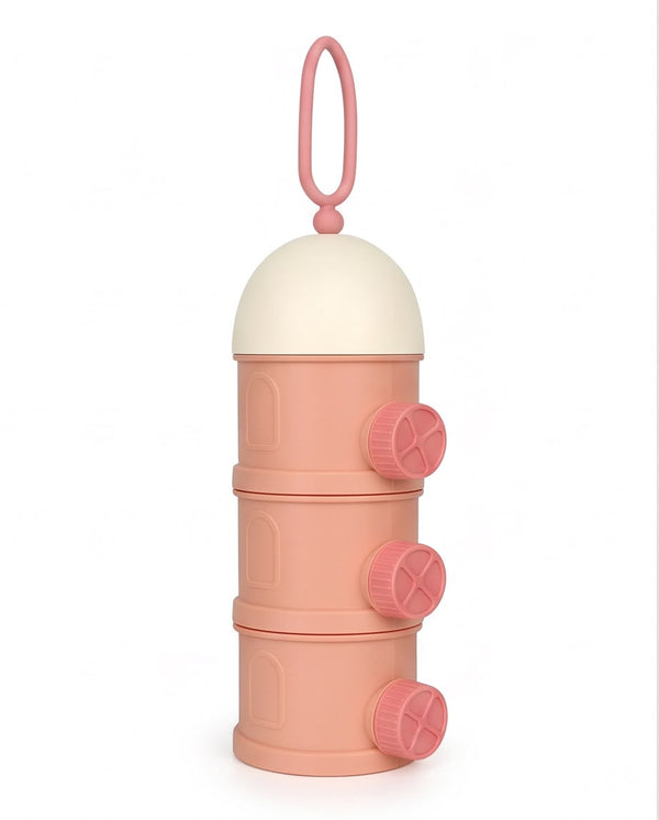 3-Layer Baby Formula & Snack Storage Container – Multi-Purpose Food Dispenser with Easy-Grip Carry Handle