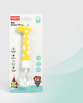 Hercules Bear Baby Silicone Feeding Spoon – Soft BPA-Free Infant Training Spoon (Yellow)