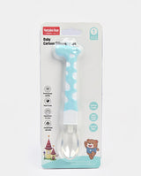 Hercules Bear Baby Silicone Feeding Spoon – Soft BPA-Free Infant Training Spoon (blue)