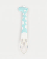 Hercules Bear Baby Silicone Feeding Spoon – Soft BPA-Free Infant Training Spoon (blue)