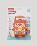 Robot Shape Silicone Baby Teether Toy – BPA-Free Soft Teething Toy for Infants & Toddlers (Orange)