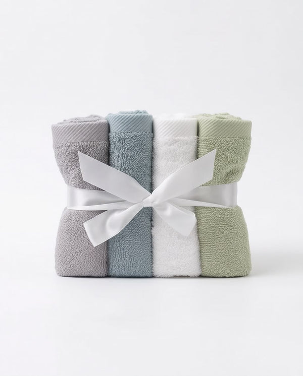 Premium Baby Face Towel Set – 4-Piece Ultra Soft & Absorbent Face Towels