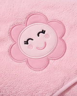 Pink Premium Baby Hooded Bath Towel Set with 4 Soft Face Towels – Ultra Soft & Absorbent (5-Piece)
