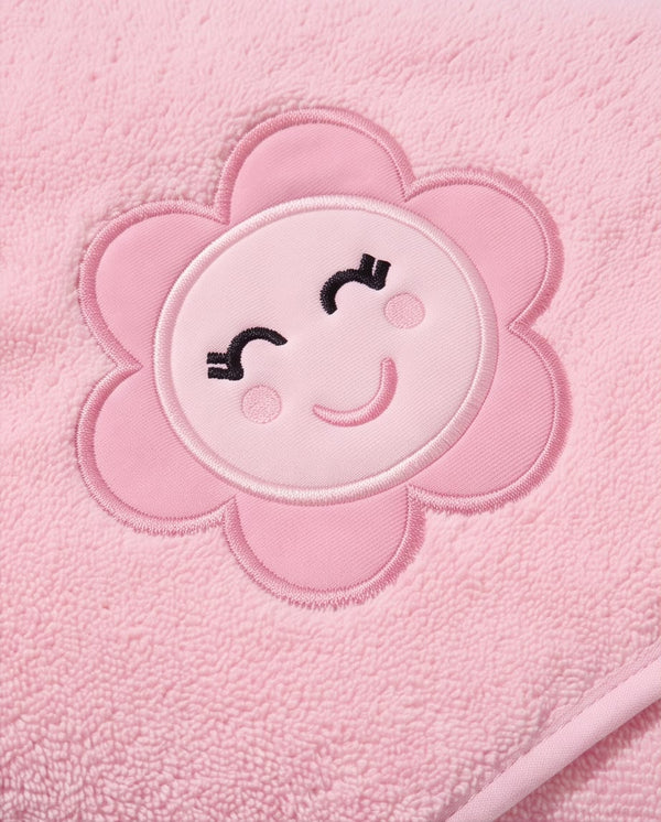 Pink Premium Baby Hooded Bath Towel Set with 4 Soft Face Towels – Ultra Soft & Absorbent (5-Piece)