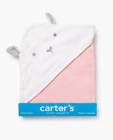 Carter’s 100% Cotton Hooded Baby Bath Towel| Soft & Absorbent Newborn Towel | Made in Thailand