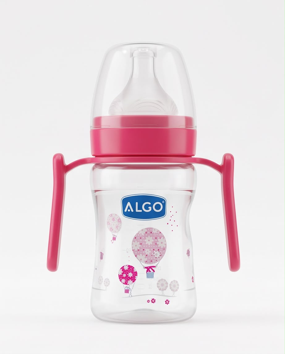 ALGO 150ml / 5oz BPA-Free Baby Feeder with Easy-Grip Handles