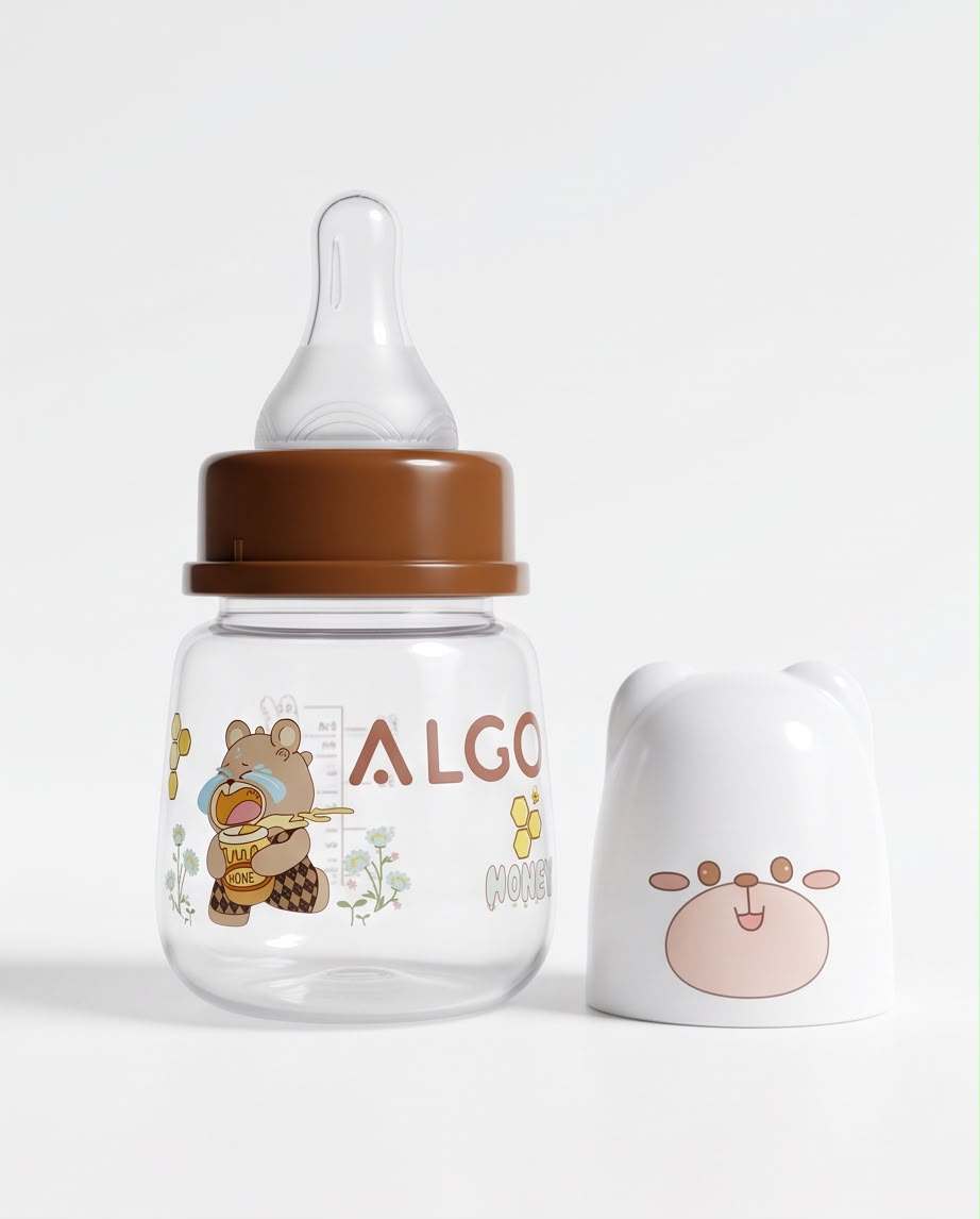 ALGO Honey Bear Baby Feeding Bottle – 60ml / 2oz