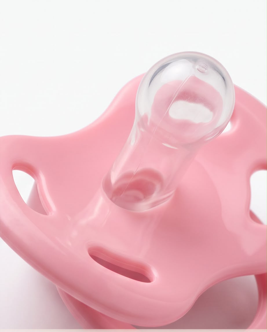 Pink Cartoon Baby Soothing Pacifier – 1 Piece