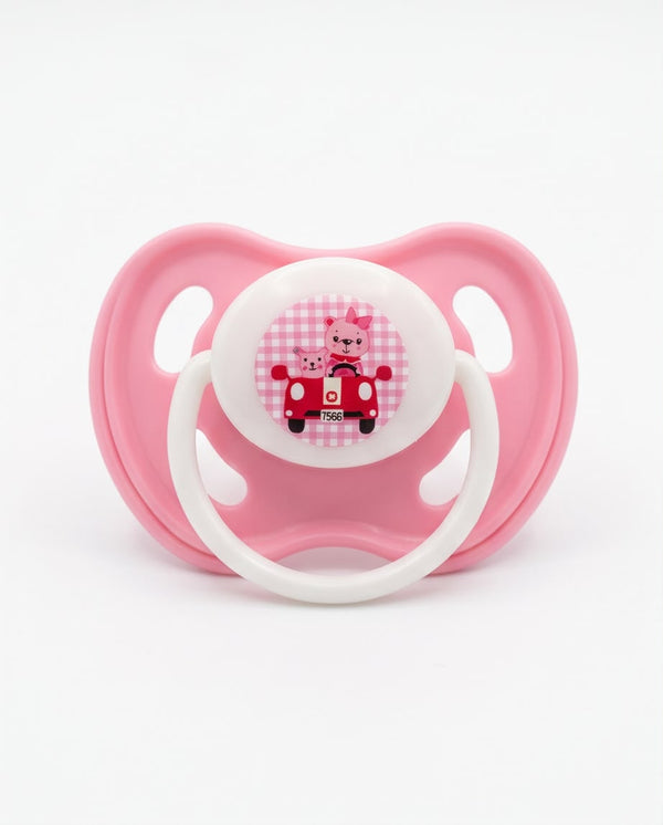 Pink Cartoon Baby Soothing Pacifier – 1 Piece