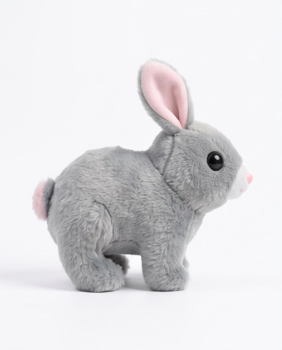 Battery Operated Walking & Rolling Bunny Rabbit Toy
