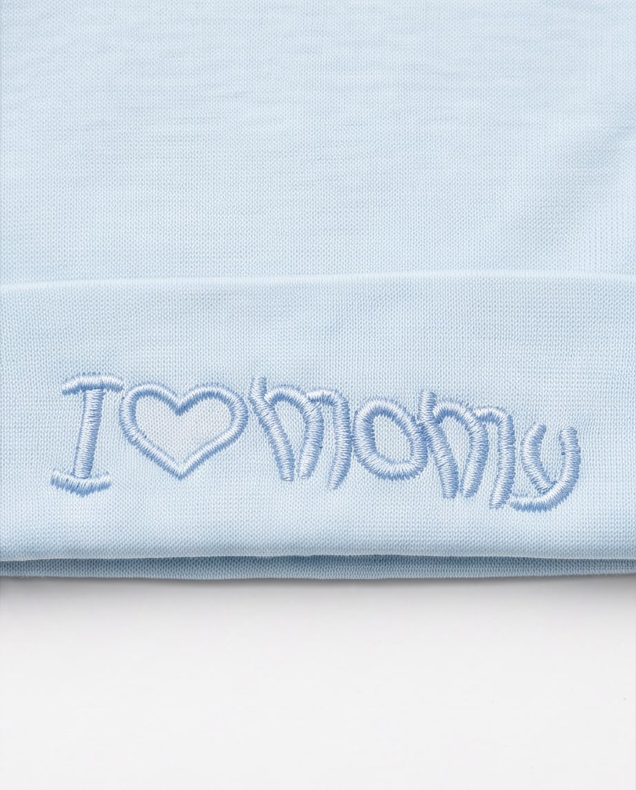I Love Mommy Baby Cap – Soft Newborn cap