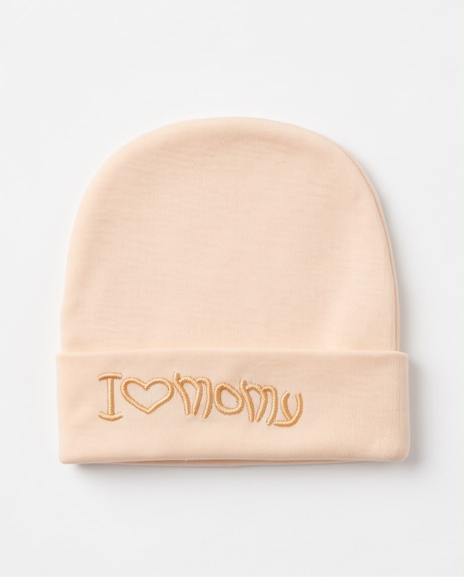 I Love Mommy Baby Cap – Soft Newborn cap
