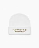 Welcome to the World Baby Beanie – Soft Newborn Cap