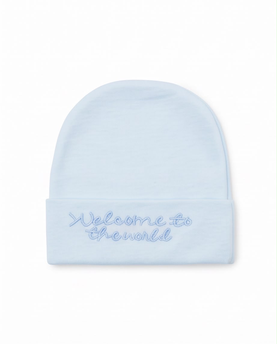 Welcome to the World Baby Beanie – Soft Newborn Cap