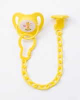Yellow Baby Pacifier & Dummy Chain Set – 2 Piece