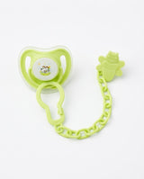 Lime Green Baby Pacifier & Dummy Chain Set – 2 Piece