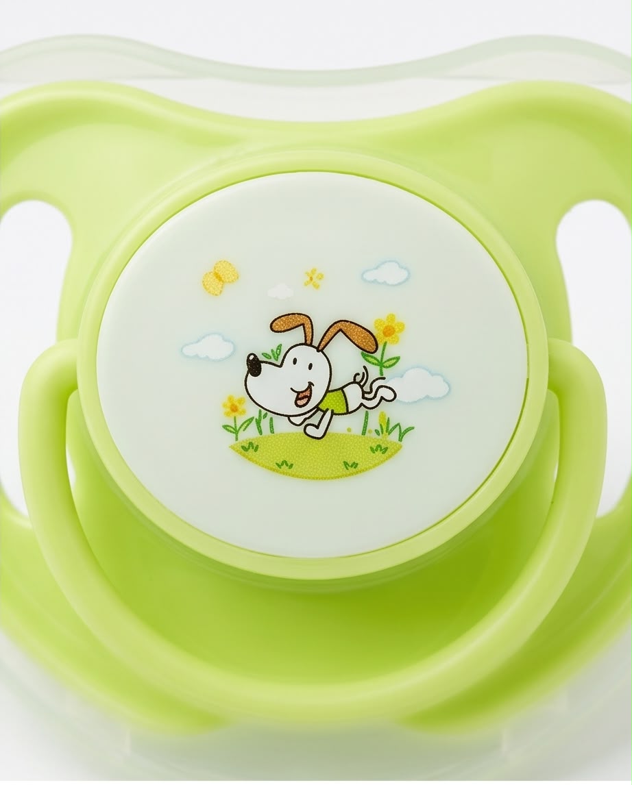 Lime Green Baby Pacifier & Dummy Chain Set – 2 Piece