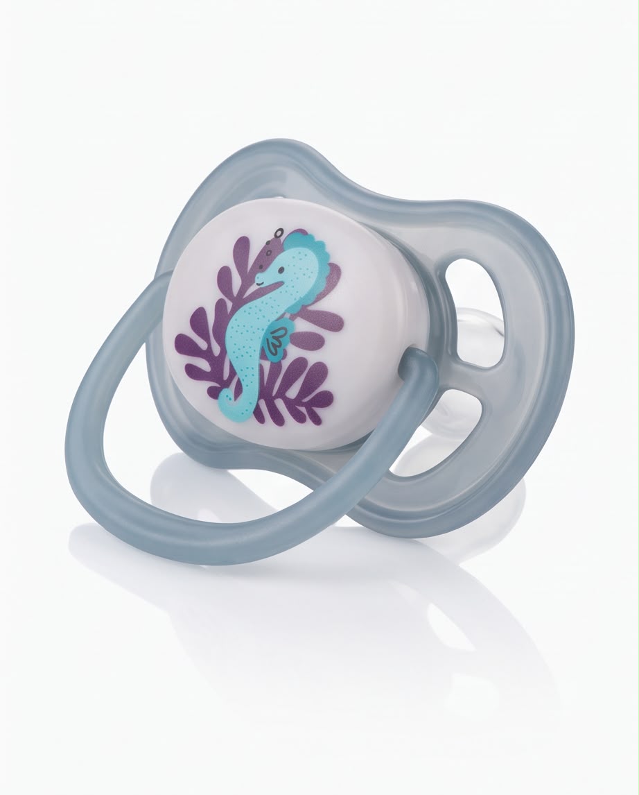 Blue & Lavender Orthodontic Soother Pacifier – BPA Free