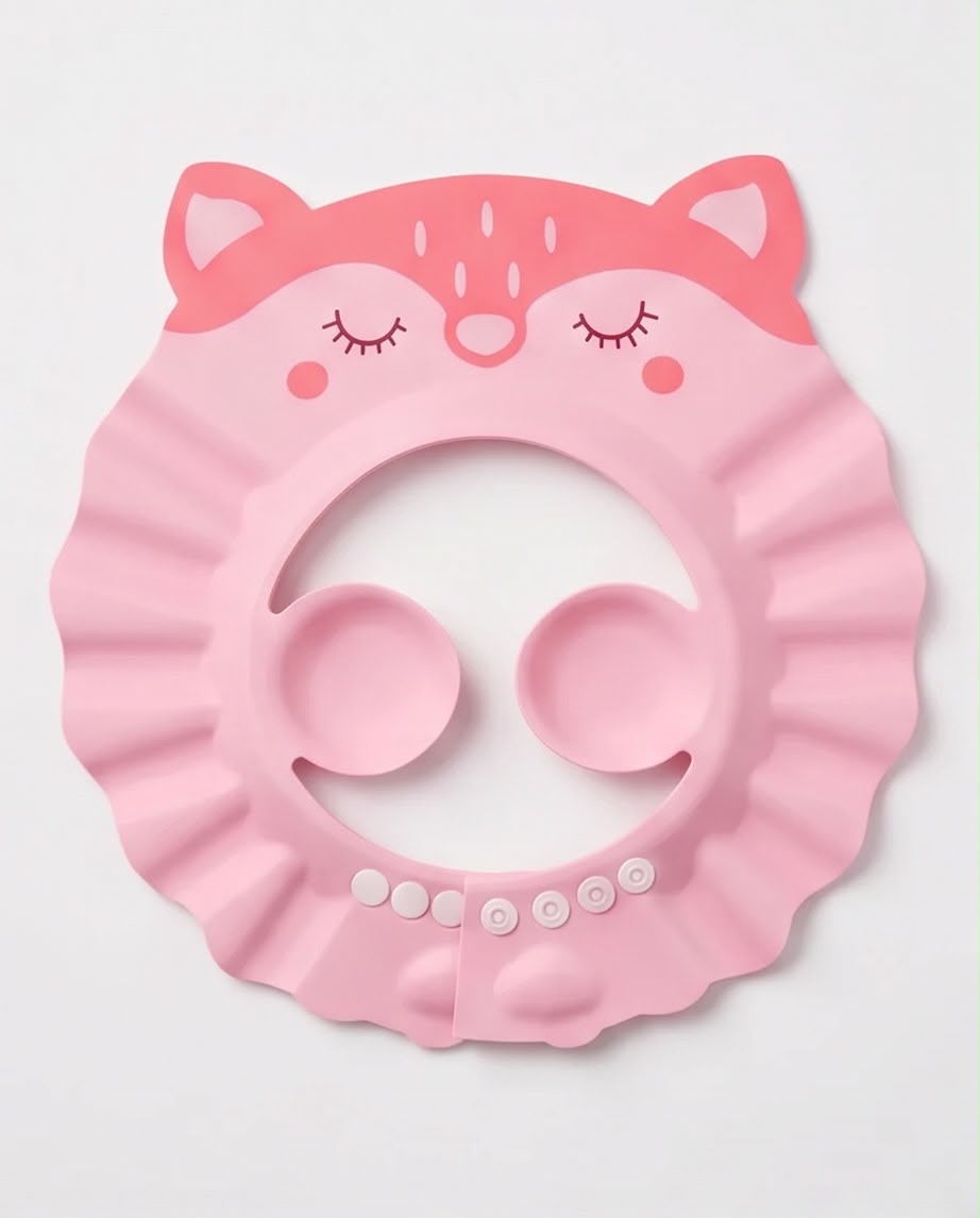 Cute Baby Bath Shower Cap – Adjustable Shampoo & Hair Washing Visor