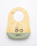 Cute Silicone Baby Feeding Bib with Food Catcher Pocket