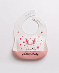 Cute Silicone Baby Feeding Bib with Food Catcher Pocket