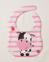 Portable Reusable Baby Bibs – Waterproof Plastic Front, Easy Clean