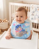 Portable Reusable Baby Bibs – Waterproof Plastic Front, Easy Clean