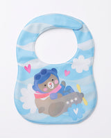 Portable Reusable Baby Bibs – Waterproof Plastic Front, Easy Clean
