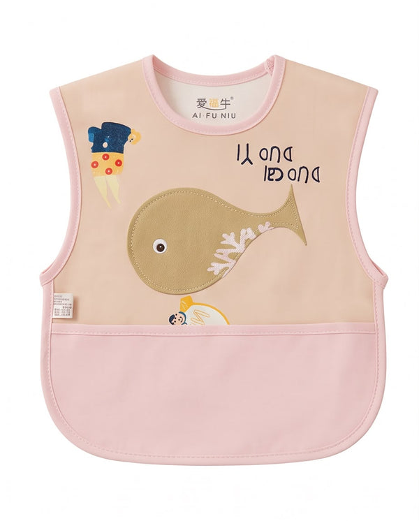 Baby Feeding Apron Bib – Cute Cartoon Design