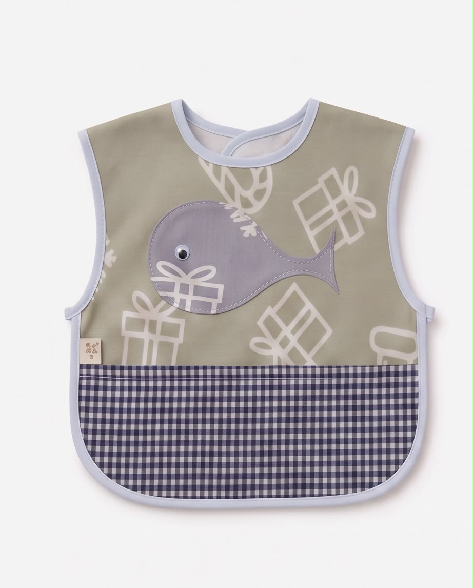 Baby Feeding Apron Bib – Cute Cartoon Design