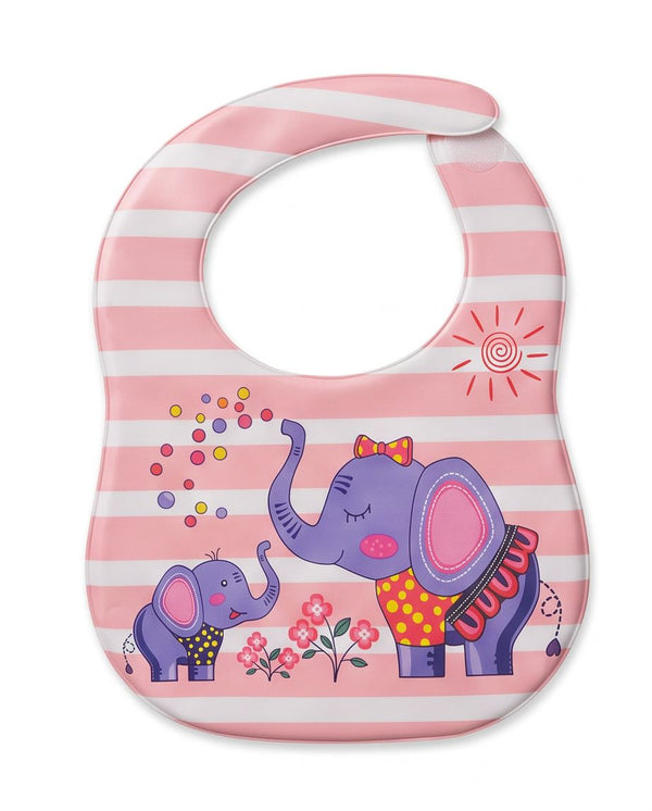 Portable Reusable Baby Bibs – Waterproof Plastic Front, Easy Clean