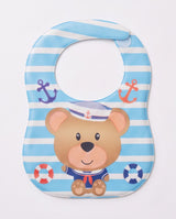 Portable Reusable Baby Bibs – Waterproof Plastic Front, Easy Clean