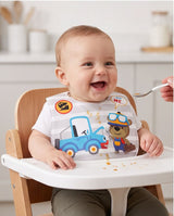 Portable Reusable Baby Bibs – Waterproof Plastic Front, Easy Clean