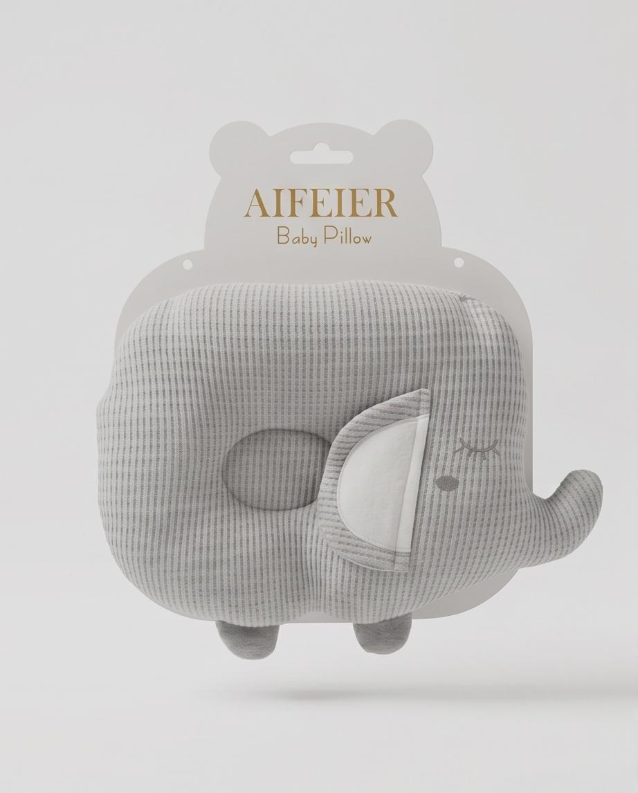 Cute Elephant Baby Pillow – Soft & Comfortable Support Pillow