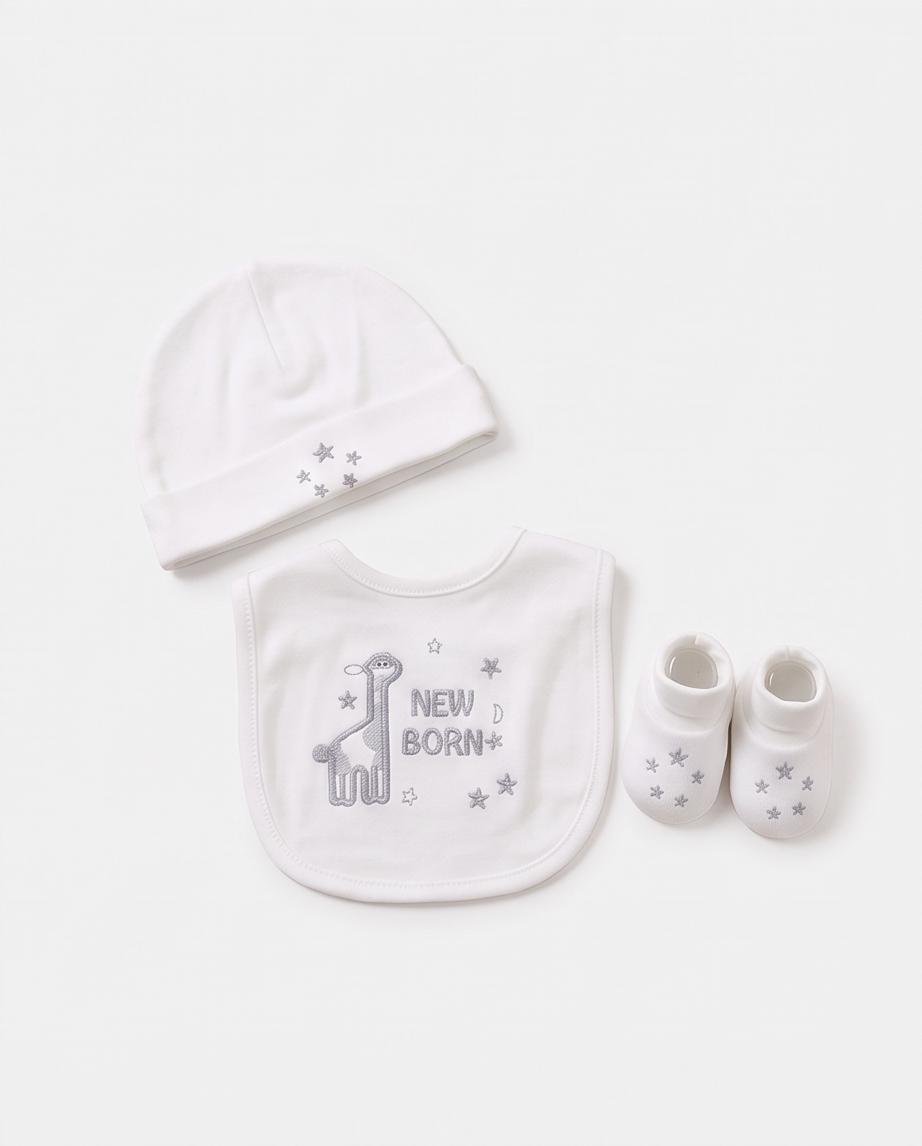 Newborn “New Born” 3-Piece Gift Set