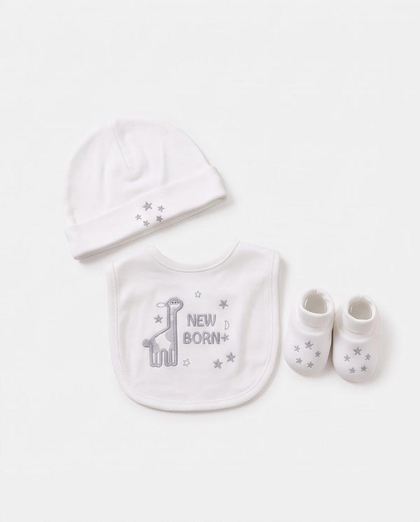 Newborn “New Born” 3-Piece Gift Set