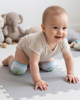 Cute Teddy Bear Animal Character Baby Knee Pads – Striped Knee Protectors