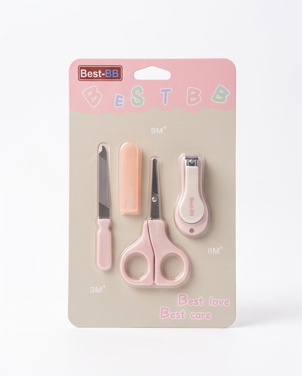 Baby Nail Care Set – 4-Piece Newborn Nail Clipper, Scissors & File Set
