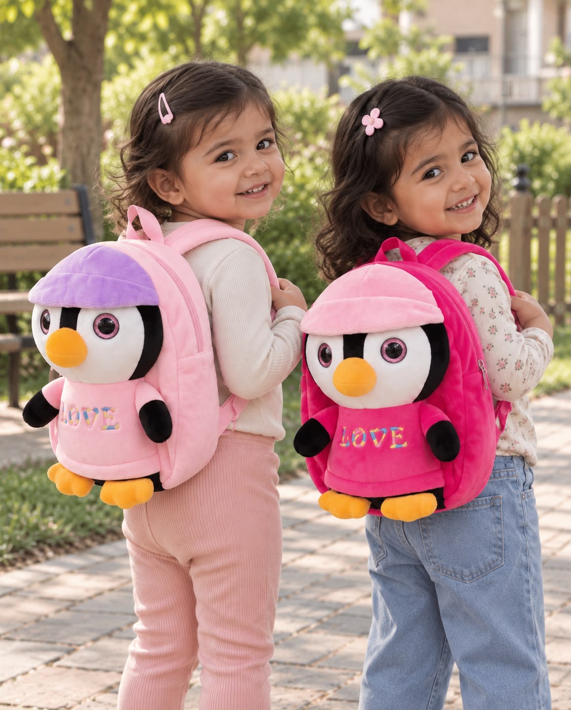 Cute Penguin Plush Backpack for Kids – Soft Toy School & Travel Bag