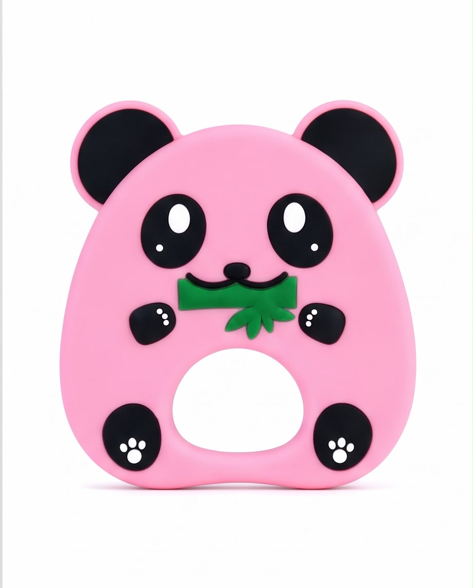 Cute Panda Silicone Baby Teether – Soft Teething Toy for Babies