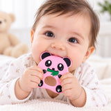Cute Panda Silicone Baby Teether – Soft Teething Toy for Babies
