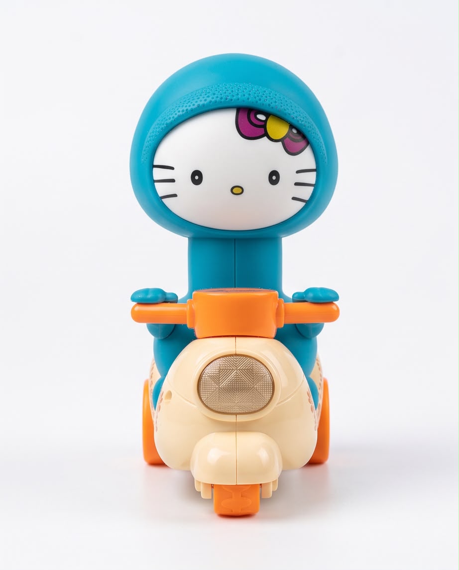 Press & Go Scooter Toy – Push Down & Rolling Toy for Kids