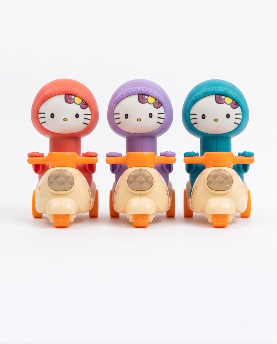 Press & Go Scooter Toy – Push Down & Rolling Toy for Kids
