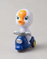 Press & Go Duck Scooter Toy – Cute Push-Down Rolling Toy for Kids