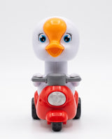 Press & Go Duck Scooter Toy – Cute Push-Down Rolling Toy for Kids