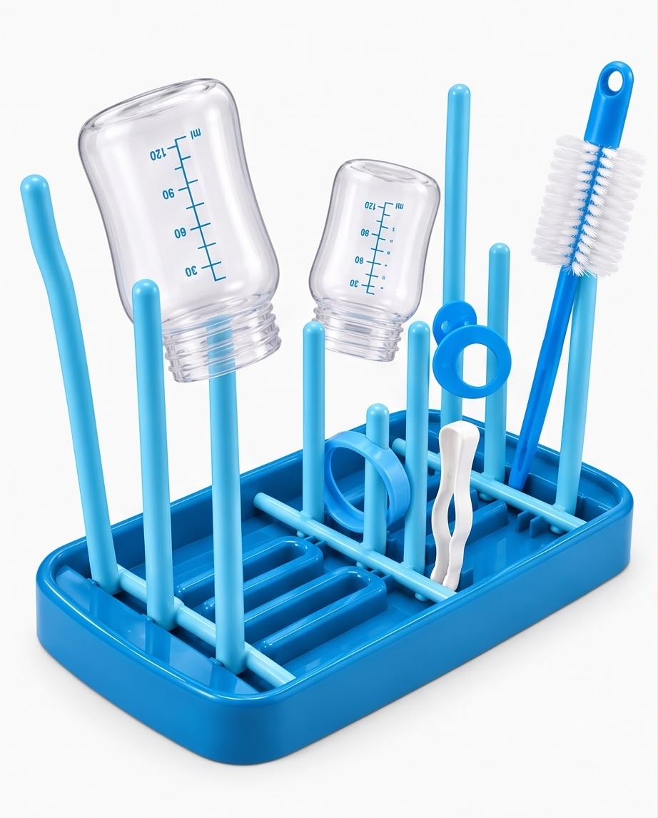 Baby Bottle & Feeding Accessories Drying Rack – Multi-Purpose Bottle Sterilizer Stand