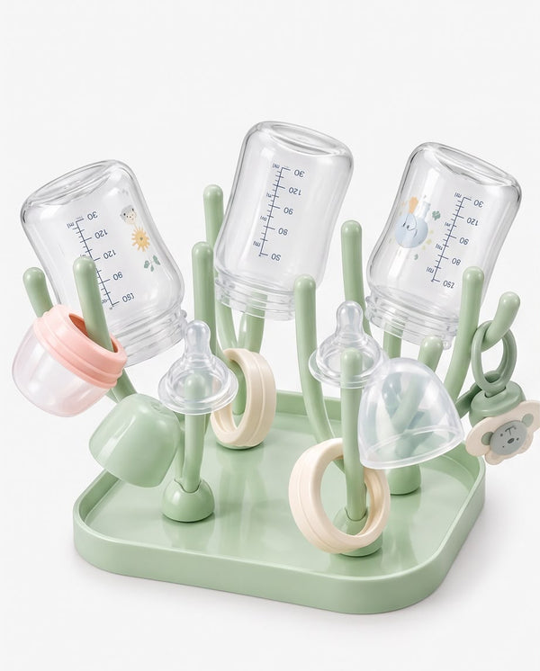 Baby Bottle Drying Rack – Multi-Purpose Feeding Bottle & Accessories Stand