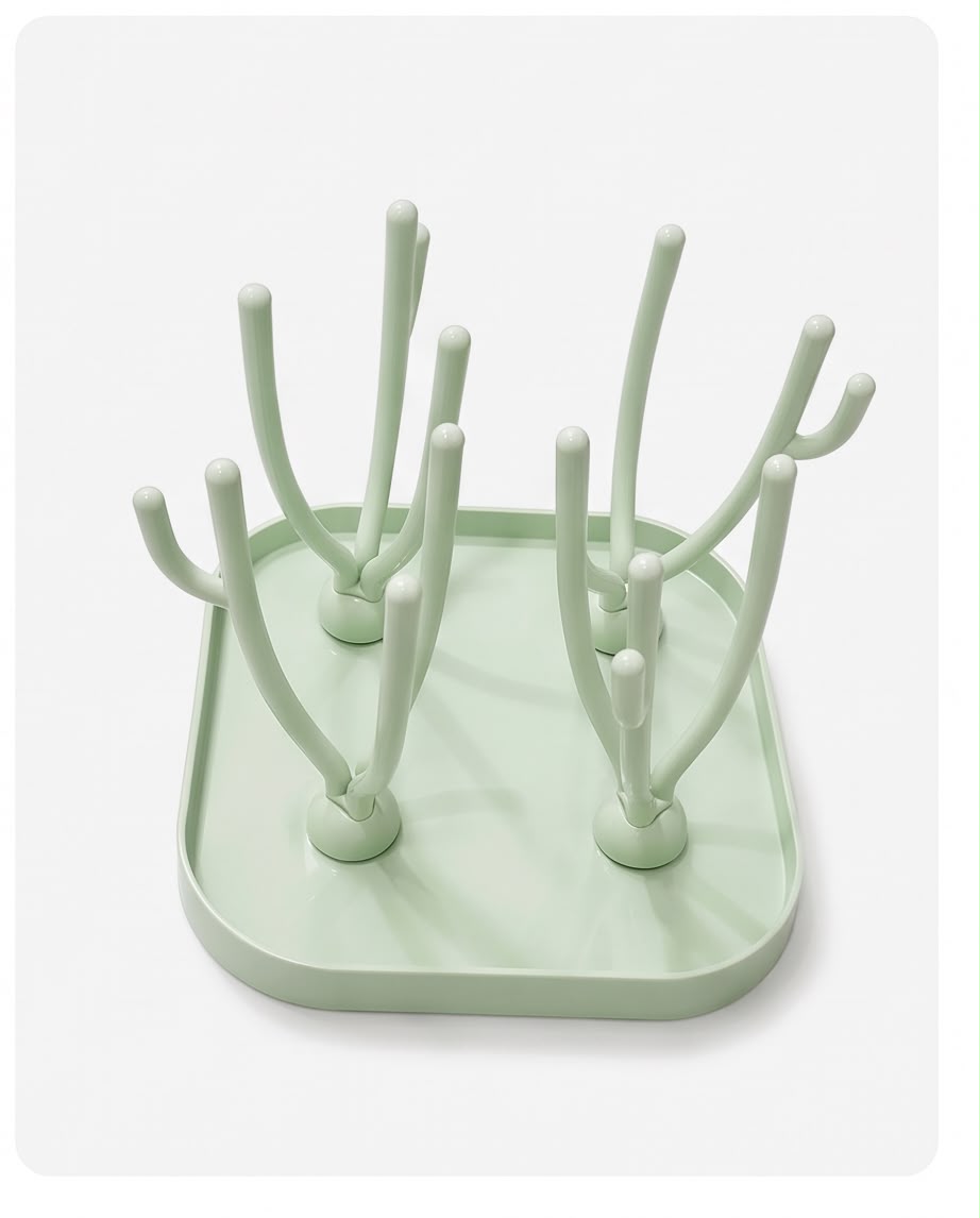 Baby Bottle Drying Rack – Multi-Purpose Feeding Bottle & Accessories Stand